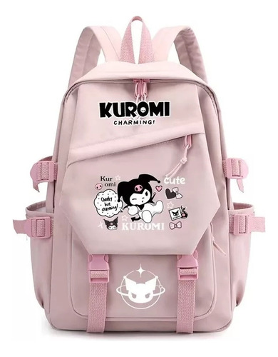 Mochila De Anime Japonesa De Gran Capacidad Kuromi Melody Cu