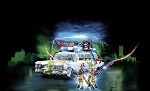 Juguete Playmobil Ecto-1 Cazafantasmas Vehículo 17 Cm