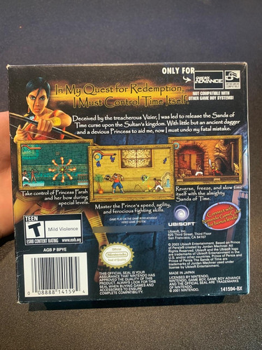 Prince Of Persia: The Sands Of Time Gba Caja Sola (Usado)