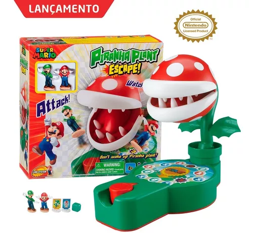 Jogo de Tabuleiro - Planta Piranha - Super Mario - Fuga - 2 a 4