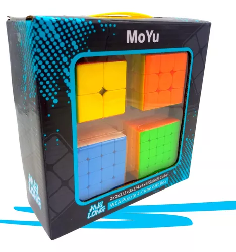 Kit Cubo Magico Moyu 2x2 3x3 4x4 5x5 - Cubo Store - Sua Loja de