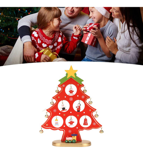 Árbol De Navidad De Madera, Decoración De Mesa, Escritorio,
