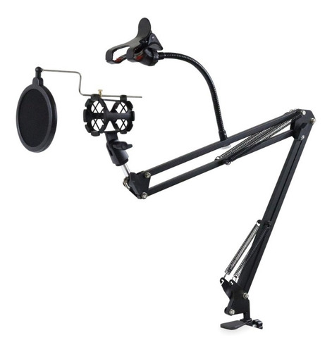 Base Brazo Soporte Microfono Estudio Profesional Podcast
