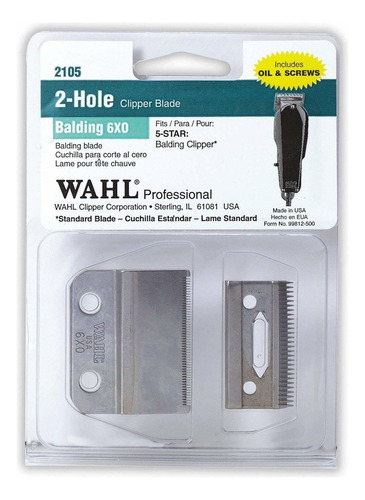 Wahl Professional Cuchilla Cortadora Calva De 6 X 0  Para C