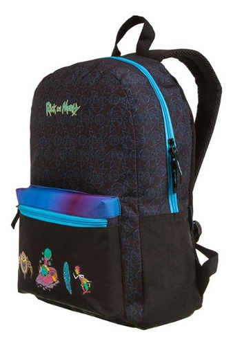 Mochila Dermiwil Escolar Rick And Morty Cor Preto