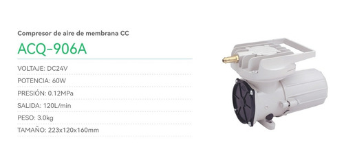 Compresor De Aire De Membrana Cc Jad Acq-906a
