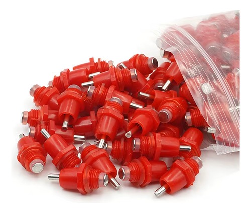 50 Bebedouro Automático Bico Nipple Para Aves Galinha Frango Cor 50 Unidades