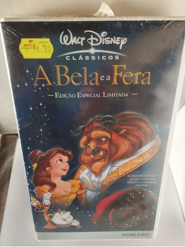 Fita Vhs Filme A Bela E A Fera - Edição Limitada - Dublado 