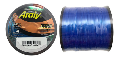 Linha Mono Araty Ultra 1/4 Lb 0.60mm 23,0kg 330m Azul Royal