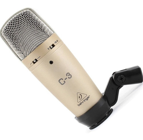 Microfono Behringer C-3 Condensador Estudio Dorado