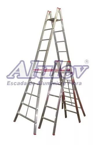Escada de Sótão De Alumínio de 2,90 mt (2 Lances ) Alulev - Merco Comercial  Ltda.