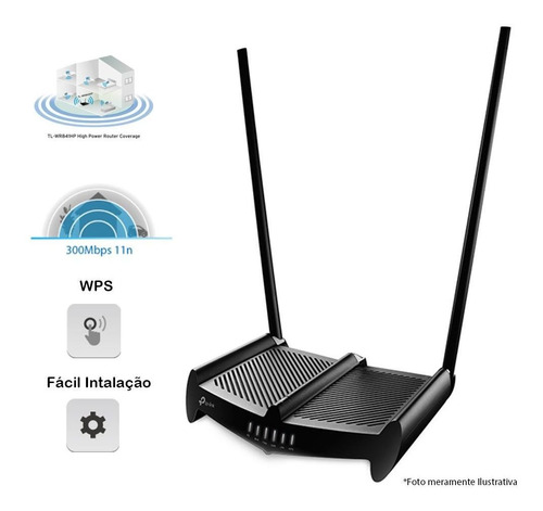 Roteador Wireless N 300mbps High Power Tp-link 8dbi Antena