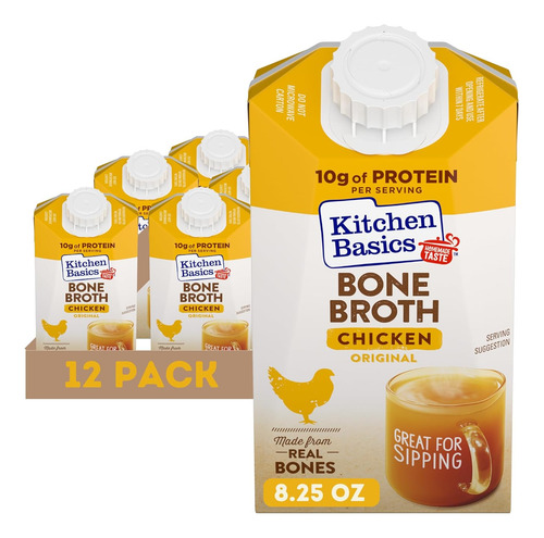 Kitchen Basics Caldo Hueso Pollo Original 12pzs 234g