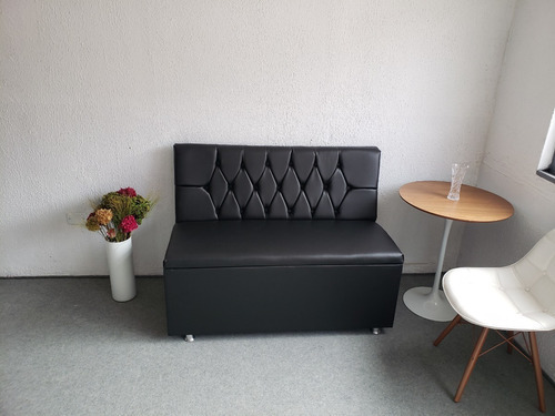 Kit Com 2 Poltronas 1 Para Comércio. Mesa Cor Preto