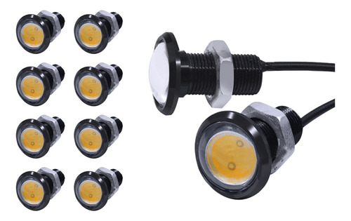 Bombilla Led Ojo De Águila De 18 Mm Luz Drl Ultra Delgada