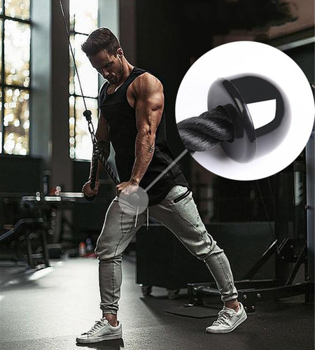 Imagen 7 de 7 de Lazo Cuerda Tríceps Bíceps Gimnasio Profesional Multifuerza