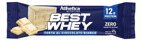 Best Whey Bar (62g) - Sabor: Torta De Choc. Branco (49g) Torta Cioccolato Bianco