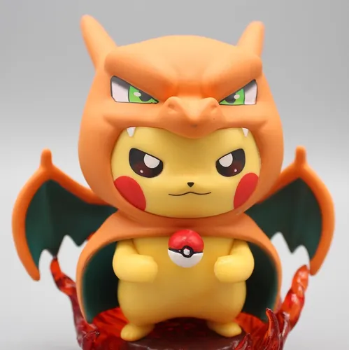 Pikachu disfrazado de charizard sale