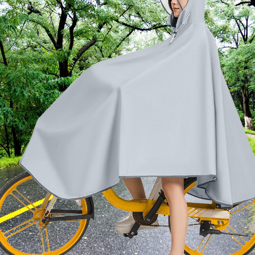 Poncho De Lluvia Para Bicicleta, Impermeable Con Capucha Par