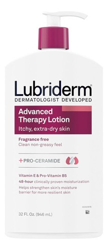 Lubriderm Terapia Avanzada Hidratante Vitam E Y B5, 946 Ml