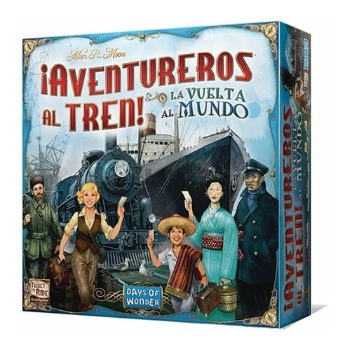 Asmodee Days of Wonder ¡Aventureros al tren! La vuelta al mundo DW720826 Español