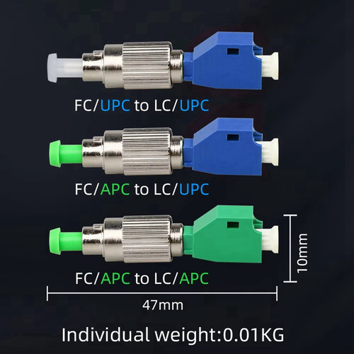 Adaptador Convertidor Híbrido Fc Macho A Lc Hembra De Fibra