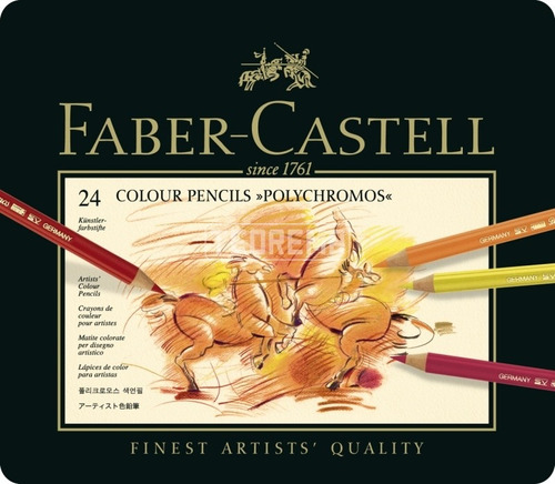 Lápices De Colores Faber Castell Polychromo X  24