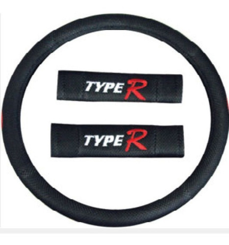Imagem 2 de 3 de Capas De Volante Type-r Universal Preto