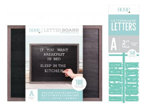 Quadro Letter Board 50,8x40,5cm 191 Letras+148pçs Azul Marin