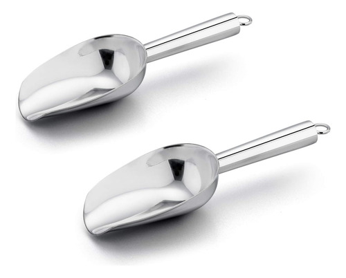 Juego De 2 Cucharas De Acero Inoxidable Para Hielo Y Azúcar