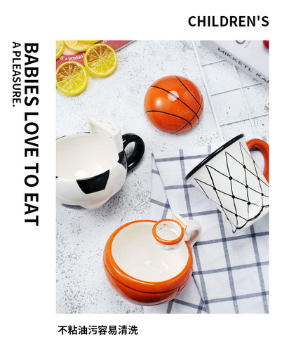 Taza De Cerámica Con Asa, Forma De Pelota De Baloncesto