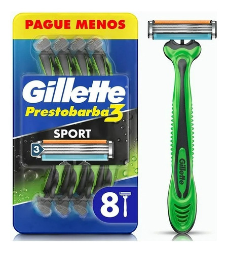 Rastrillo Gillette Prestobarba3 Sport Con 3 Hojas