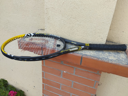Raqueta Wilson Hyper Hammer 6.3 Oversize Amarillo/negro 4 3/8 (Usado)