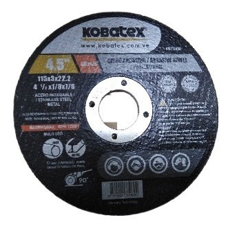 Discos De Cortemetal 4.5 Liso(41/2x1/8x7/8) Kobatex