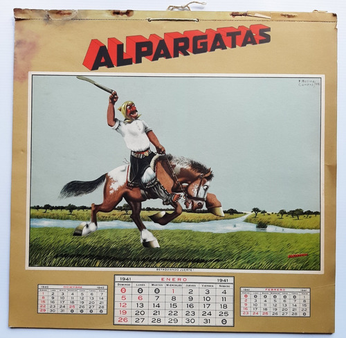 Imagen 8 de 10 de Molina Campos Colección 12 Almanaques Alpargatas Ro 028
