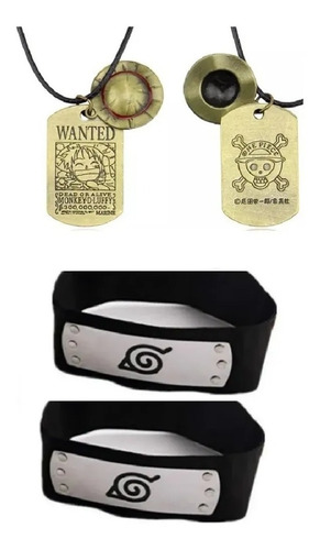 Imagen 3 de 3 de 2 Bandanas Naruto Shippuden + Collar