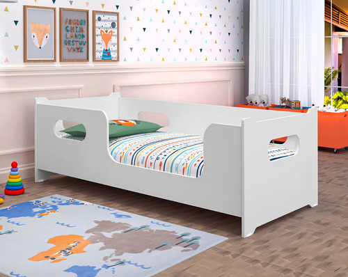 Lorenttistore Encanto Mini Cama infantil criança colchão 150x70 quarto menino e menina branco