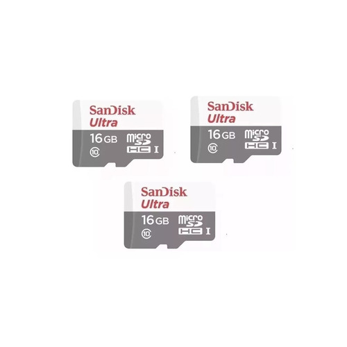 Pack 3 Memorias 16gb 80mb/s  Sandisk® Micro Sd Clase 10