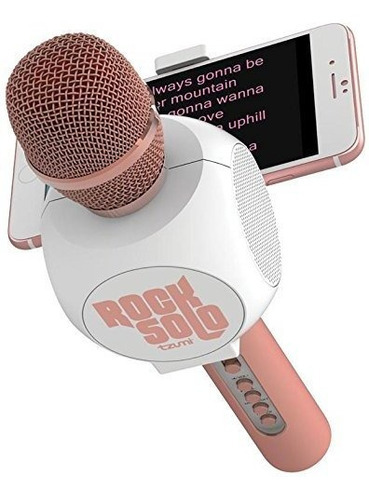 Microfone e alto-falante de karaokê Bluetooth Rock Solo com suporte