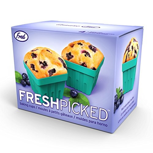 Fred Fresh Picked Blueberry Muffin Baking Cups, Set De 4
