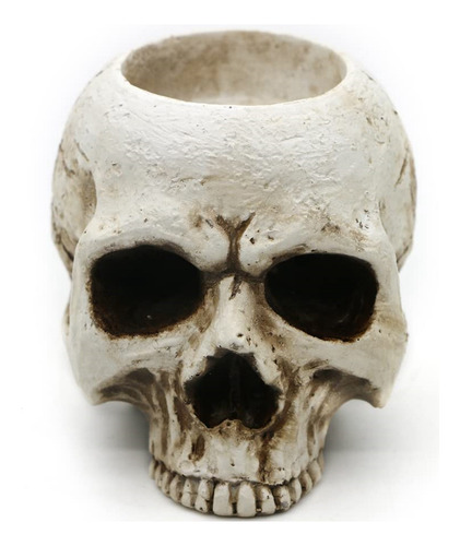 Portavelas Con Forma De Calavera Gótica Con Forma De Calaver