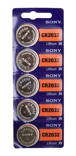 Blister 5 Pilas Sony Cr2032 Original Litio Boton 3v Lithium