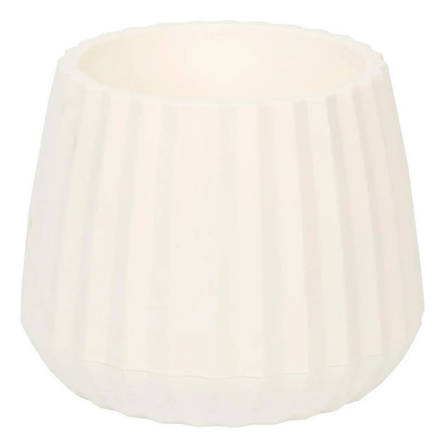 Macetero De Plastico Mediano Diseño Rayas - Decoracion