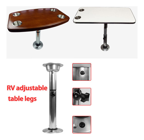 Soporte De Montaje De Pata De Mesa Ajustable Móvil Con