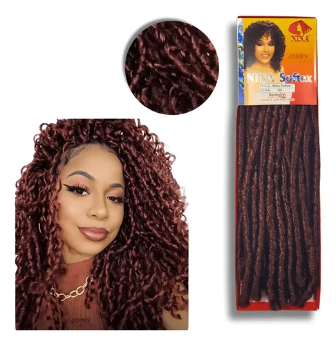 Cabelo Cacheado Zhang Hair Nina Softex Crochet Braids 70cm Ruivo
