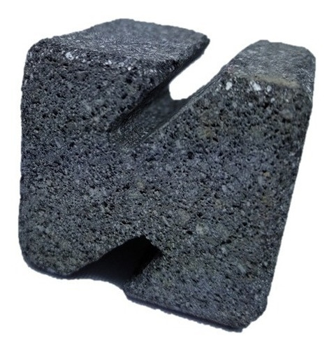 Tarjetero En Piedra Volcánica En Forma Z