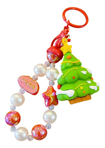 Llavero Navideño Con Cuentas, Pulsera Para Niñas, Niños,