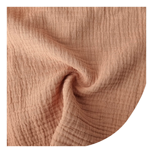 Tela Gasa Pañalera 100% Algodon Baby Cotton X Metro 245 - Pecan Liso