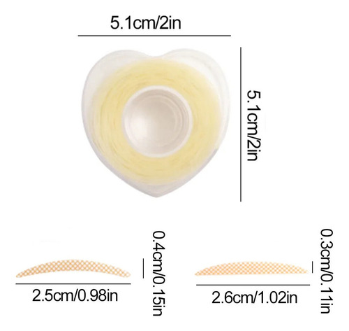 Ptptparche Invisible, Parche Correctivo Para Párpados, 2400