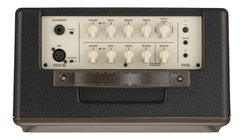 Amplificador VOX VX Series VX50AG Valvular para guitarra de 50W color marrón/negro 220V